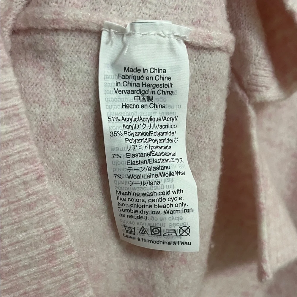 J. Crew Women's Sweater XS Crew Neck Light Pink Bubblegum Cozy Chic Stretchy